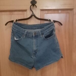 BDG Women's Pin Up Super High Rise Blue Jean Shorts